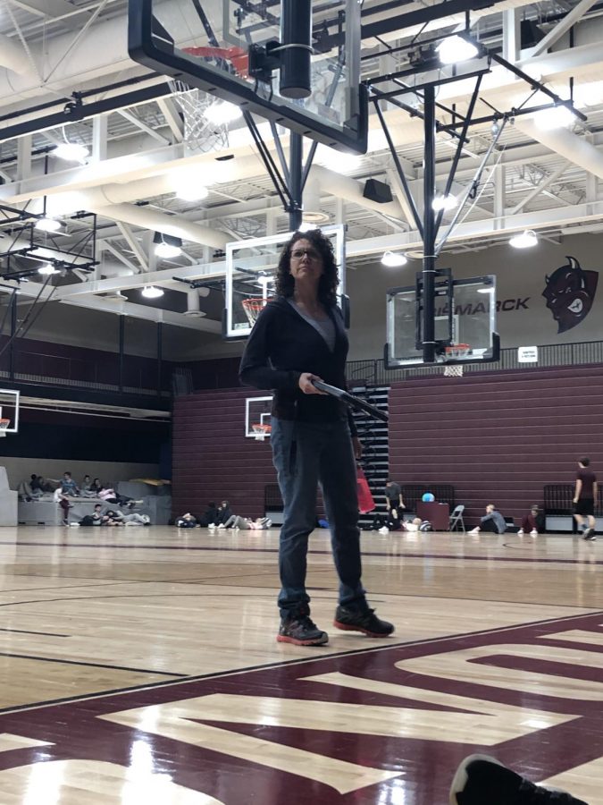 Last Day. BHS gym teacher Sherry Yancey is wrapping up her last day at work before her procedure. Her students were sad to see her leave. “[Gym class will be] more sad just because she’s not there to motivate everyone,” BHS sophomore Dominic Jochim said. 