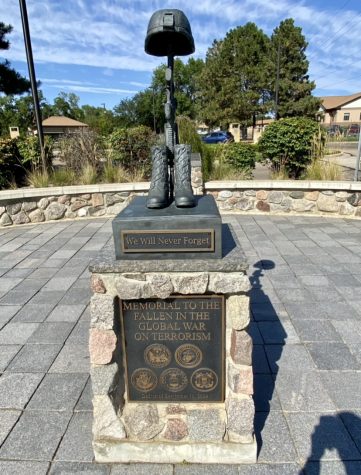 Memorial to the fallen in the global war on terrorism, located near Fraine Barracks, Bismarck, North Dakota.  