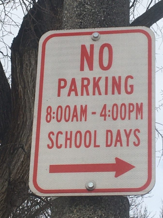 No+parking+sign.+BHS+had+put+these+signs+up+along+8th+and+9th+street+to+let+people+get+through+easier.+Buses+were+complaining+that+they+could+not+fit+through+the+street+in+order+to+get+into+the+North+Parking+Lot.+%E2%80%9CLast+year+we+got+a+blizzard+in+April%2C+and+the+snow+melted+pretty+quickly+afterwards.%E2%80%9D+BHS+principal+David+Wisthoff+said.+%E2%80%9CWhen+you+get+a+snowstorm+in+the+first+week+of+November+it+makes+for+a+long+year.%E2%80%9D